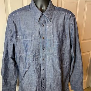 5.11 TACTICAL CONCEALED CARRY Denim L/S Shirt LG